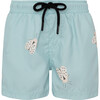 Polilla Blanca Verde Menta, Swimshorts - Swim Trunks - 1 - thumbnail