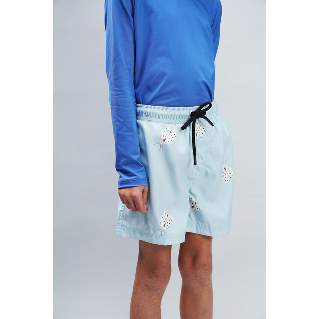 Polilla Blanca Verde Menta, Swimshorts - Swim Trunks - 3