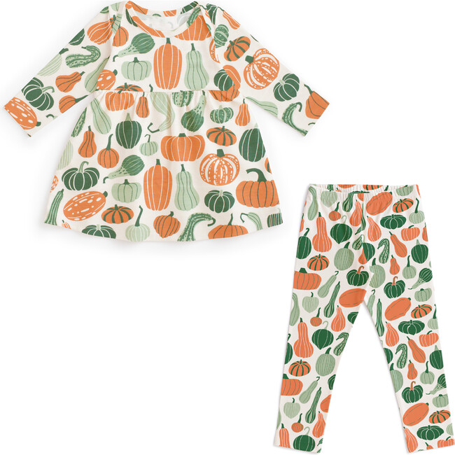 Baby Dress Set, Gourds & Pumpkins