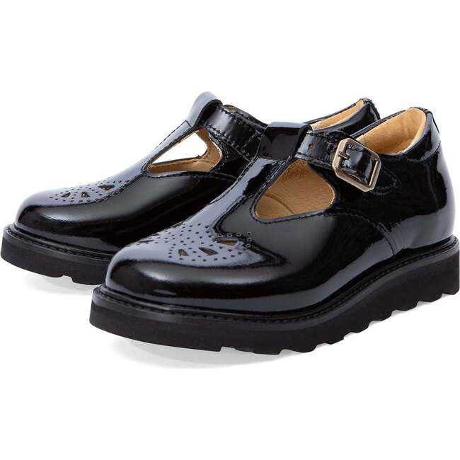 Rosie T-Bar Back to School Shoe, Black Patent
