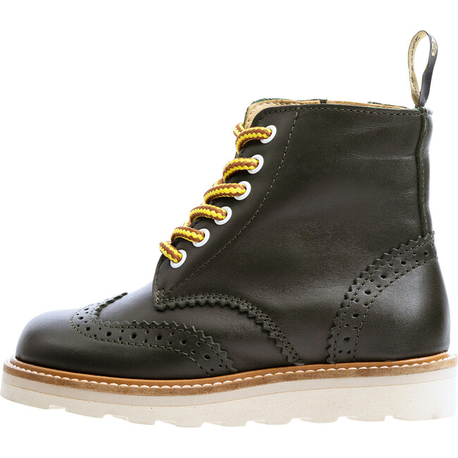 Sidney Brogue Boot, Hunter Green - Booties - 2