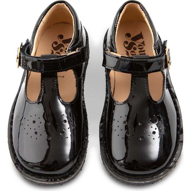 Penny T-Bar Shoe, Black Patent - T-Straps - 3