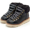 Eddie Wool Hiking Boot, Black - Booties - 1 - thumbnail