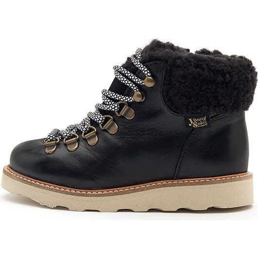 Eddie Wool Hiking Boot, Black - Booties - 2