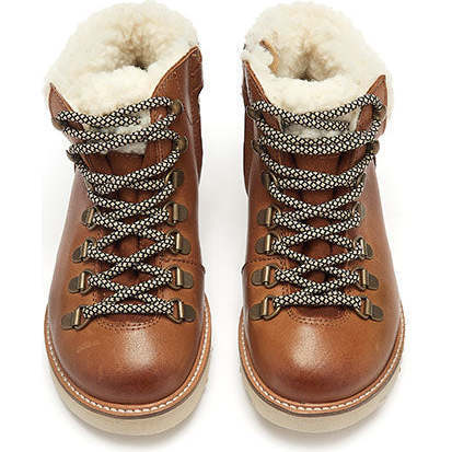 Eddie Wool Hiking Boot, Tan Burnished - Booties - 3