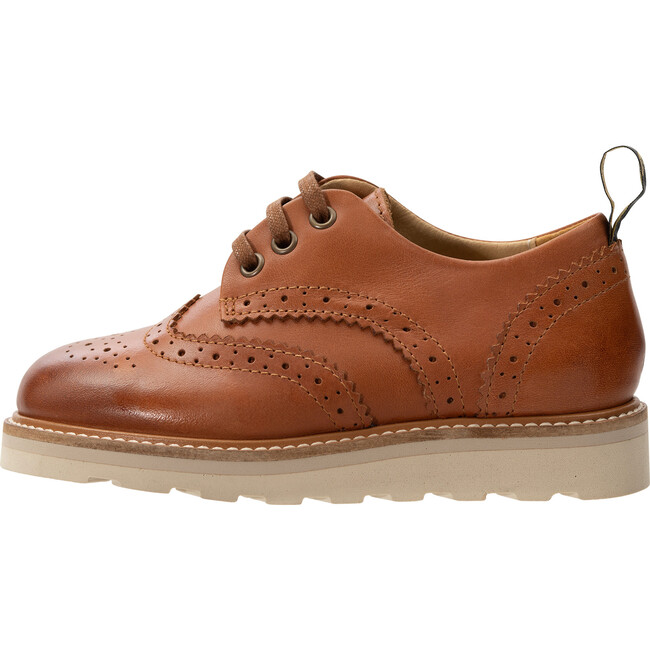 Brando Brogue Shoe, Tan Burnished - Oxfords - 2