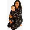 Women's Jogger Pajama Set, Black Heart - Pajamas - 3