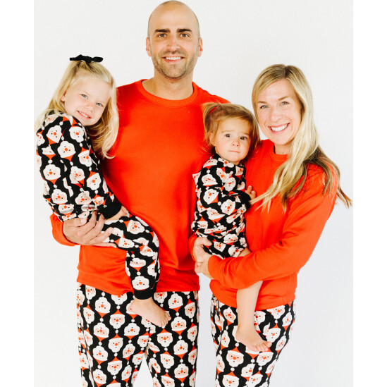Men's Jogger Pajama Set, Jolly Santa - Pajamas - 3