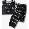 Men's Jogger Pajama Set, Black Tree - Pajamas - 1 - thumbnail