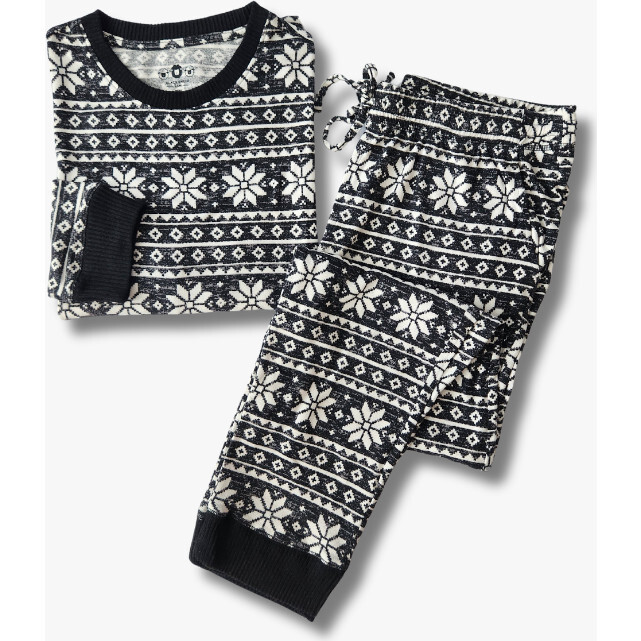 Men's Jogger Pajama Set, Black Marl