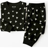 Men's Jogger Pajama Set, Black Heart - Pajamas - 1 - thumbnail