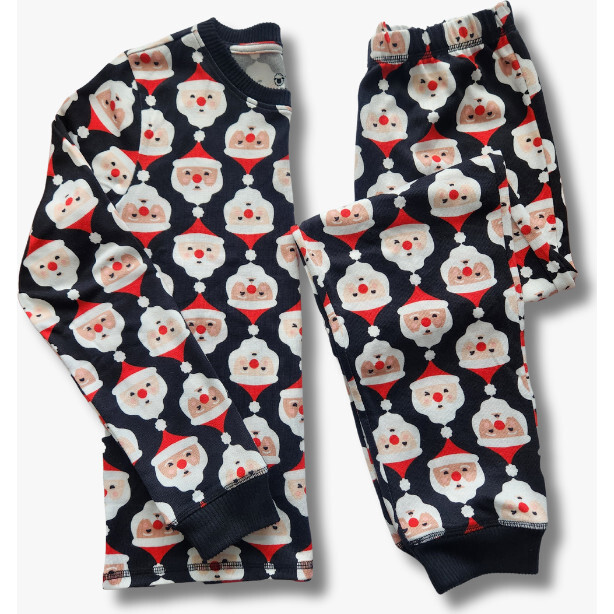 Kids' Unisex Jogger Pajama Set, Jolly Santa