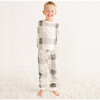 Kids' Unisex Jogger Pajama Set, Gray Plaid - Pajamas - 2