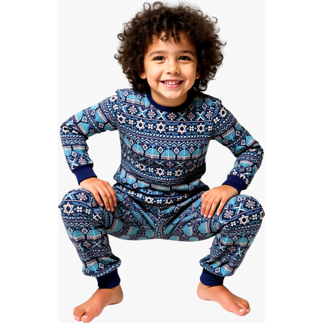 Kids' Unisex Jogger Pajama Set, Hanukkah Festival of Lights - Pajamas - 2