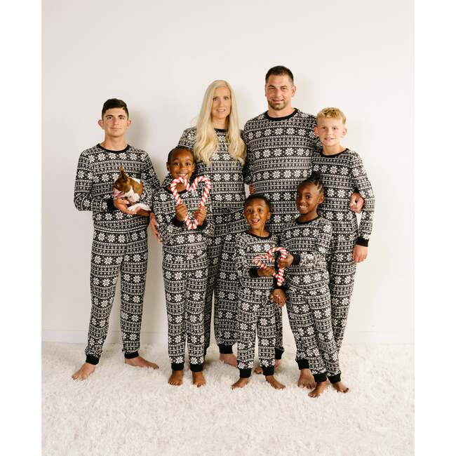 Men's Jogger Pajama Set, Black Marl - Pajamas - 3