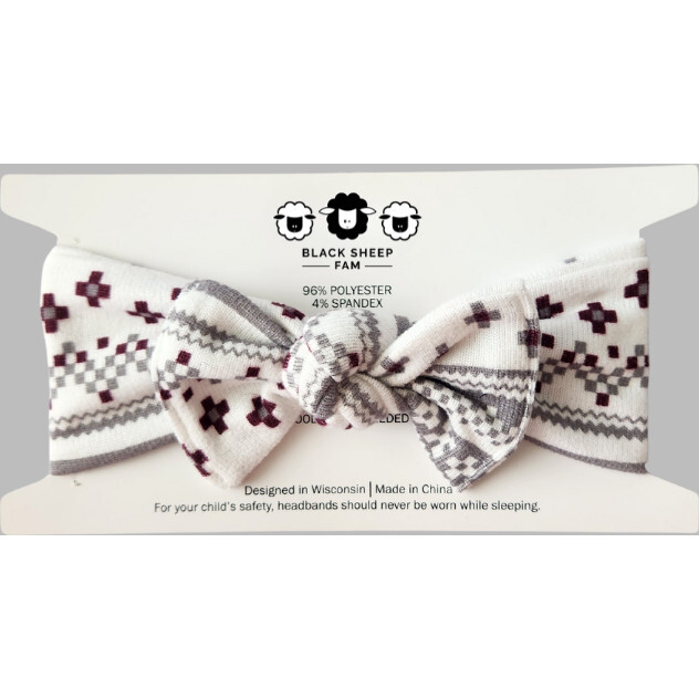 Bow Headband, Sugar Plum