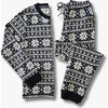 Kids' Unisex Jogger Pajama Set, Black Marl - Pajamas - 1 - thumbnail