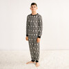 Kids' Unisex Jogger Pajama Set, Black Marl - Pajamas - 3