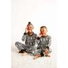 Kids' Unisex Jogger Pajama Set, Black Marl - Pajamas - 4