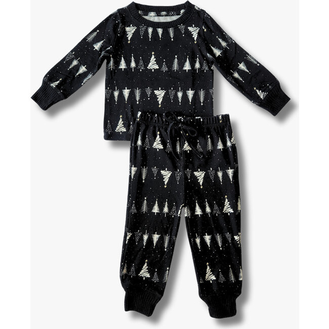 Baby PJ Set, Black Tree
