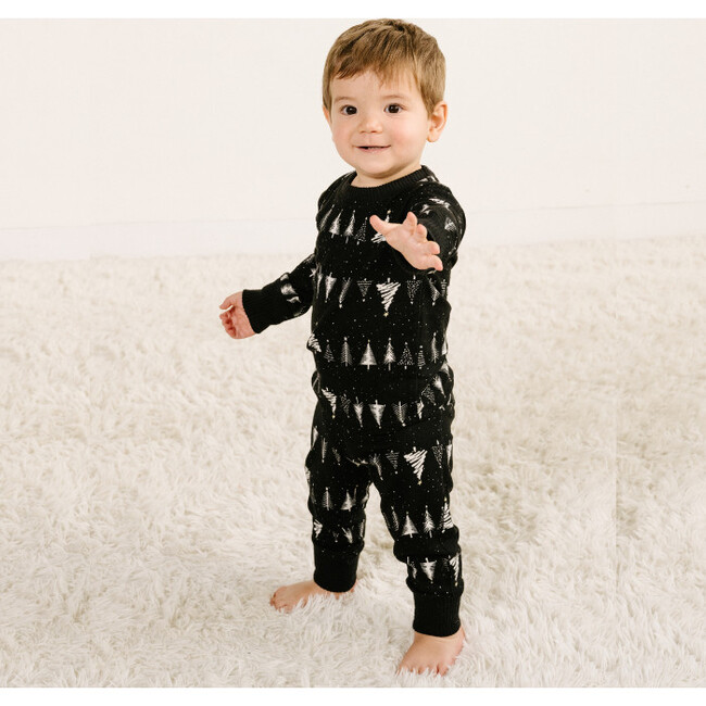 Baby PJ Set, Black Tree - Pajamas - 2