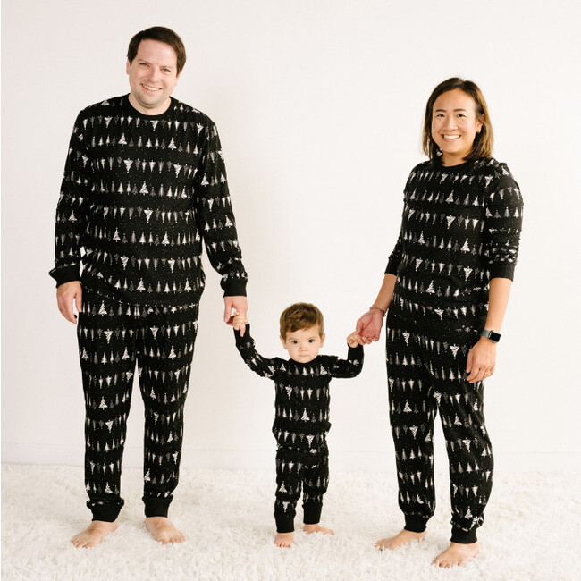 Baby PJ Set, Black Tree - Pajamas - 3