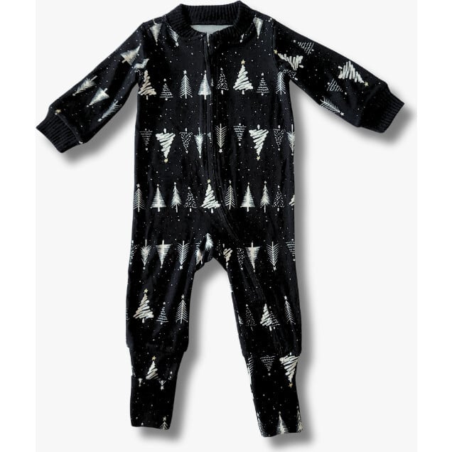 Baby Onesie PJ, Black Tree