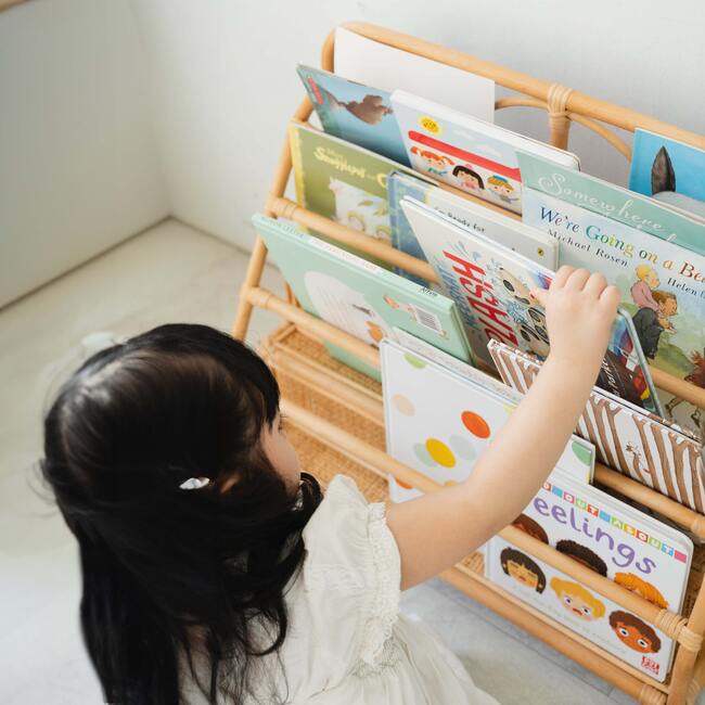 Elena Handcrafted Rattan Montessori Book Shelf - Bookcases - 3