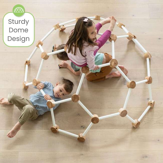 Indoor Climbing Gym - Medium, Soft White w/Natural - Activity Gyms - 3