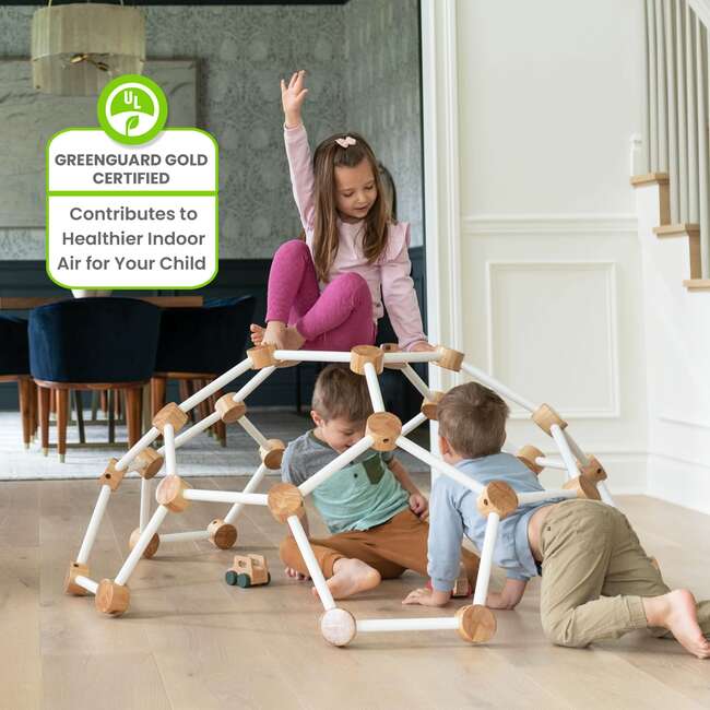 Indoor Climbing Gym - Medium, Soft White w/Natural - Activity Gyms - 5