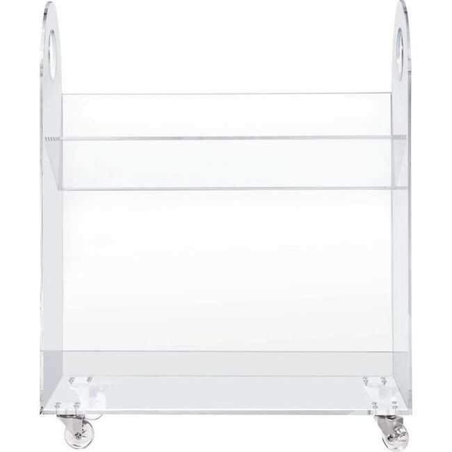 Presto Acrylic Bookcase and Cart - Bookcases - 1