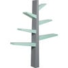 Spruce Tree Bookcase, Grey/Cool Mint - Bookcases - 1 - thumbnail