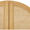 Bondi Cane Assembled Armoire in Honey - Storage - 2