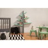Spruce Tree Bookcase, Grey/Cool Mint - Bookcases - 3 - thumbnail