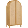 Bondi Cane Assembled Armoire in Honey - Storage - 8