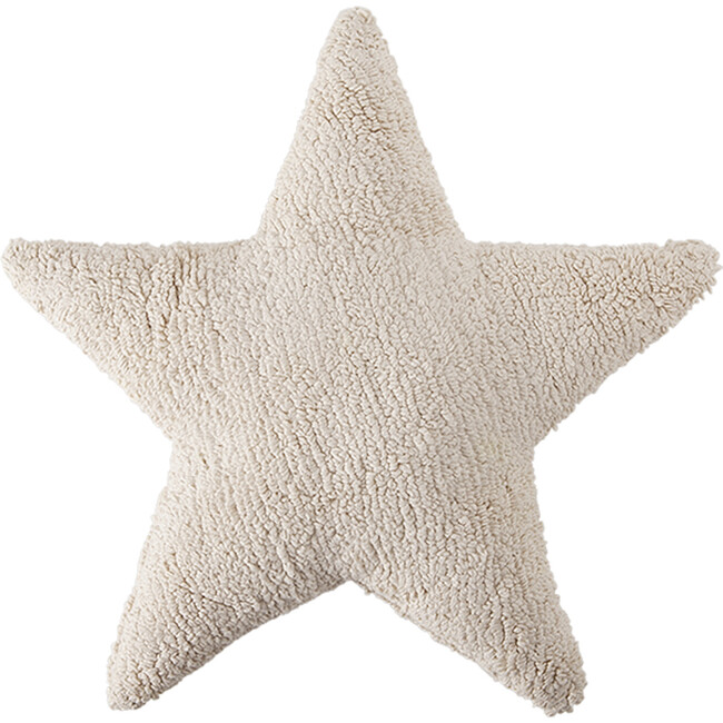 Star Washable Pillow, Beige