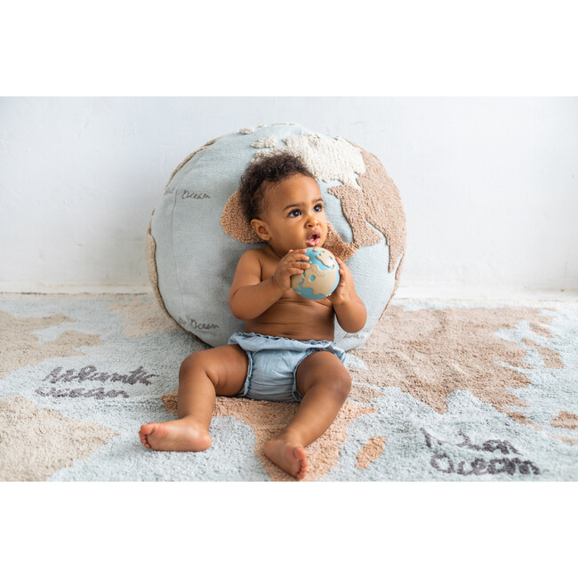 World Map Pouffe - Decorative Pillows - 2