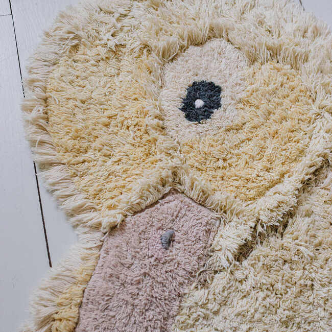 Washable Animal Rug Ducky, Light yellow. 3' 1" x 4' - Rugs - 4