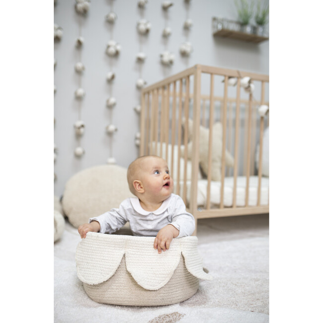 Petals Cotton Basket, Ivory - Storage - 9