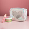 Holographic Glitter Heart Cosmetic Bag - Makeup Bags - 2