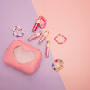Pink Glitter Heart Cosmetic Bag - Makeup Bags - 3