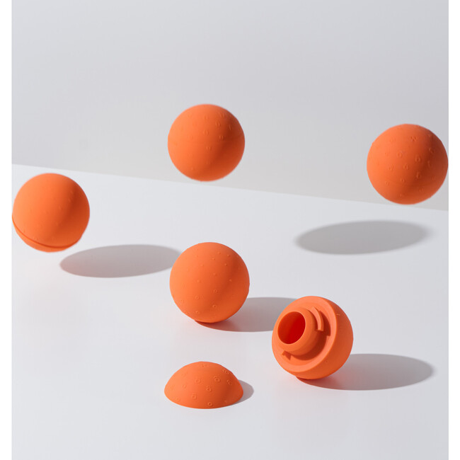 All-in-One Baby Ball for Sensory Bath & Play, Orange - Developmental Toys - 4