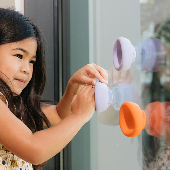 All-in-One Baby Ball Set of 2 for Sensory Bath & Play, Orange/Lilac - Developmental Toys - 4
