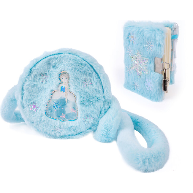 Sisters Forever Furry Purse and Journal 2pc Bundle