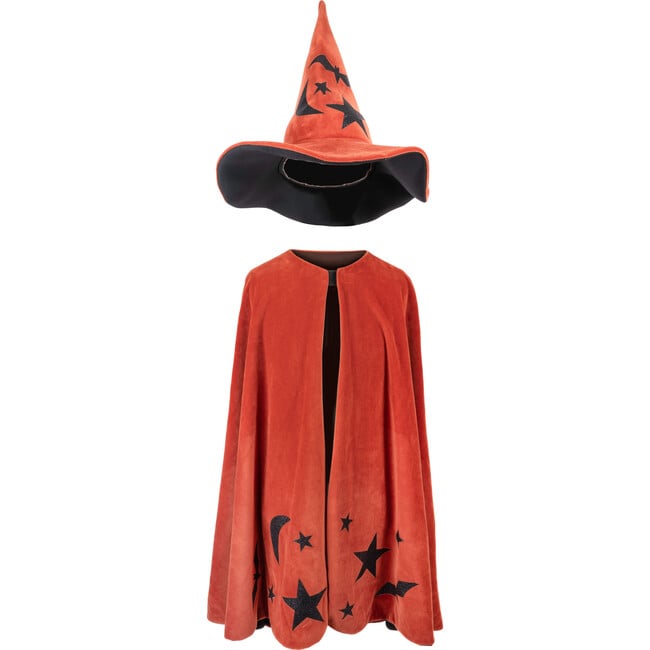 Autum Embers Wizard Cape and Hat