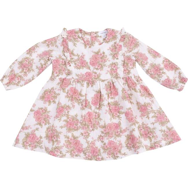 Ruffle Long Sleeve Dress and Ribbed Legging Heirloom Bouquets - Mixed Apparel Set - 2