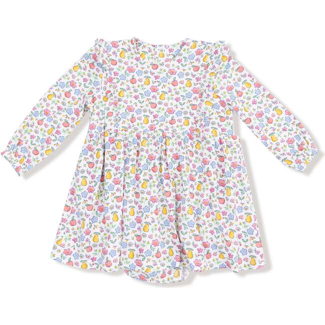 Ruffle Long Sleeve Bodysuit Fall Fruit Floral