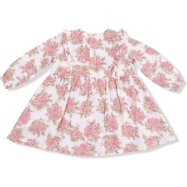 Ruffle Long Sleeve Dress and Ribbed Legging Heirloom Bouquets - Mixed Apparel Set - 3