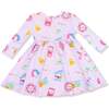 Twirly Long Sleeve Dress Future Scientist, Pink - Dresses - 2