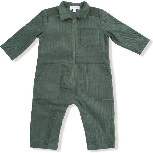 Retro Jumpsuit Corduroy, Dark Ivy